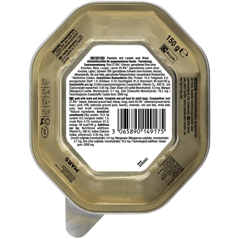 CRAVE™ Lamm & Rind in Pastete, 150g - 2