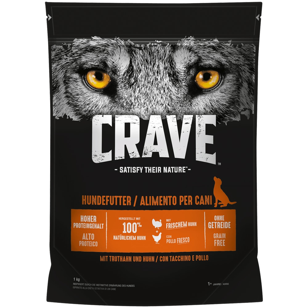 CRAVE™ Truthahn & Huhn, 1kg, 2,8kg, 7kg & 11,5kg - 1