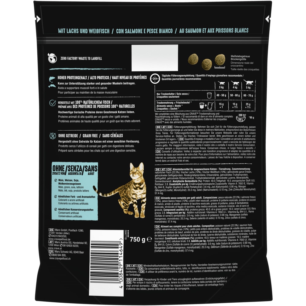 CRAVE™ Lachs & Weißfisch, 750g, 2,8kg & 7kg - 2